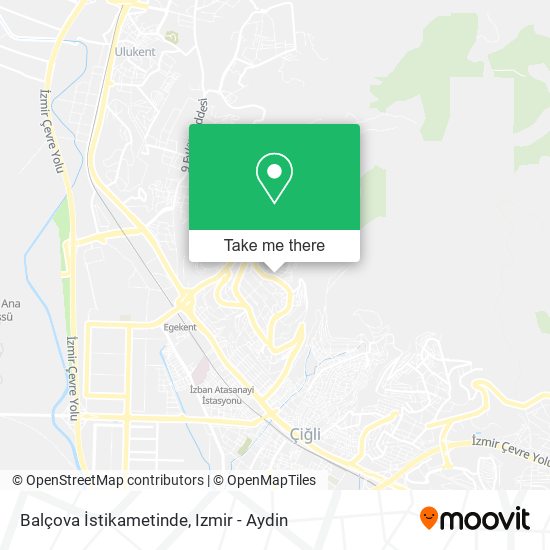 Balçova İstikametinde map
