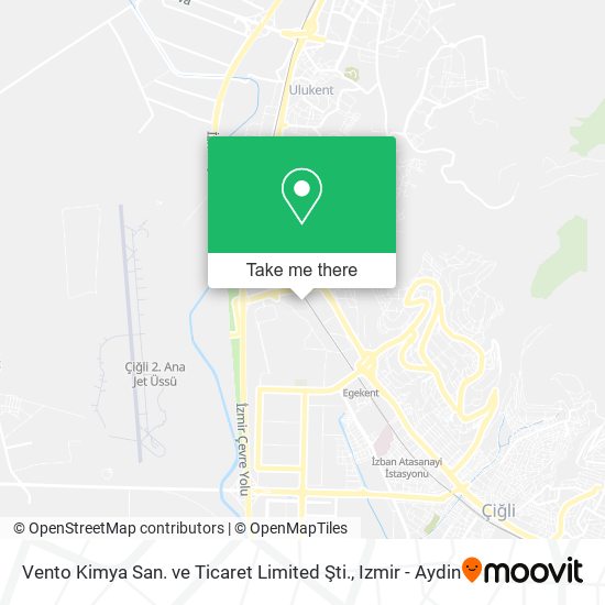 Vento Kimya San. ve Ticaret Limited Şti. map