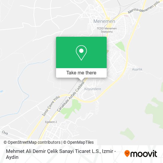 Mehmet Ali Demir Çelik Sanayi Ticaret L.S. map