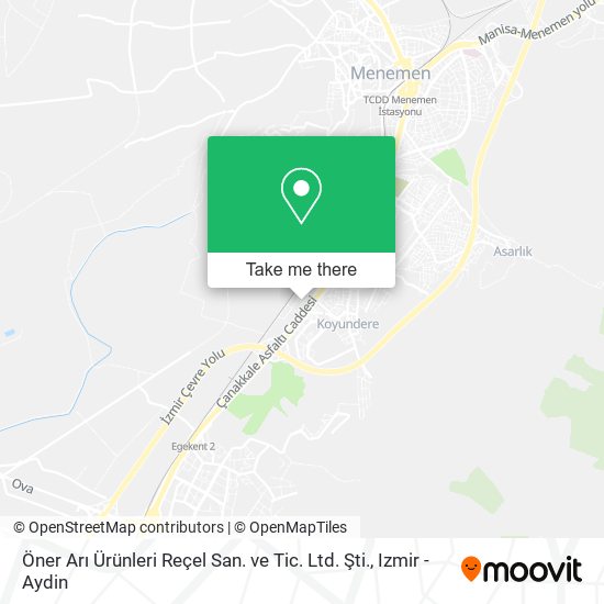 Öner Arı Ürünleri Reçel San. ve Tic. Ltd. Şti. map