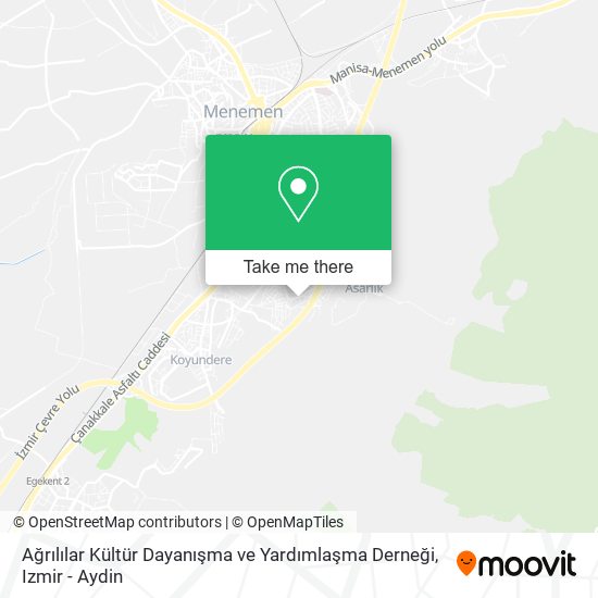 Ağrılılar Kültür Dayanışma ve Yardımlaşma Derneği map