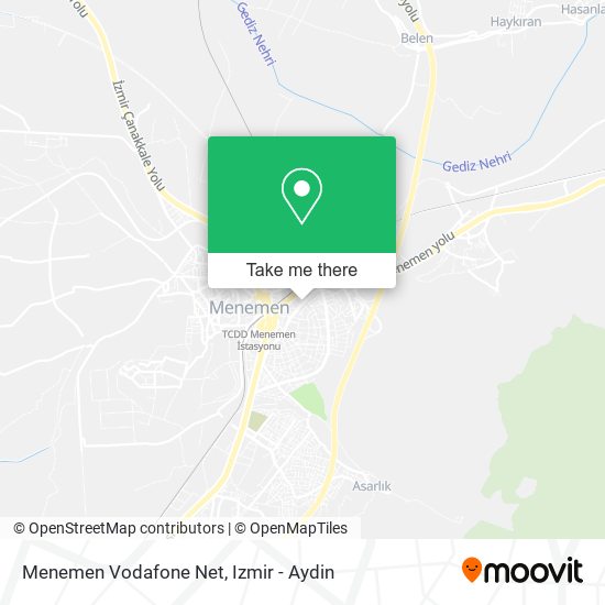Menemen Vodafone Net map