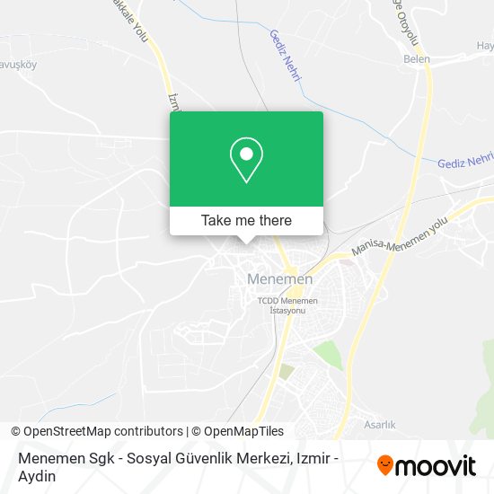 Menemen Sgk - Sosyal Güvenlik Merkezi map