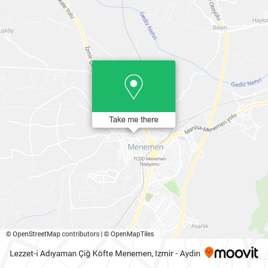 Lezzet-i Adıyaman Çiğ Köfte Menemen map