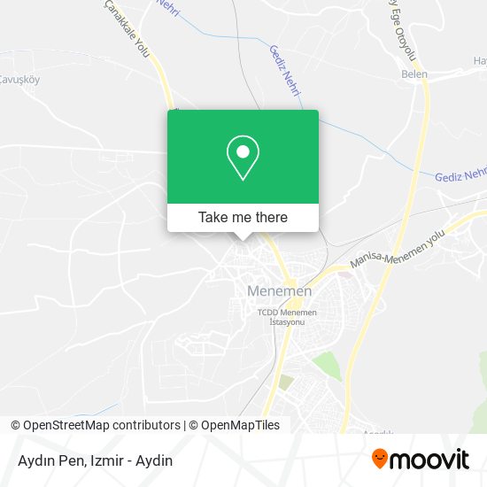 Aydın Pen map