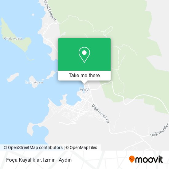 Foça Kayalıklar map