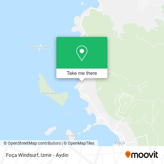 Foça Windsurf map