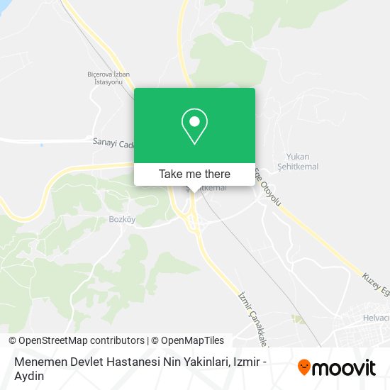 Menemen Devlet Hastanesi Nin Yakinlari map