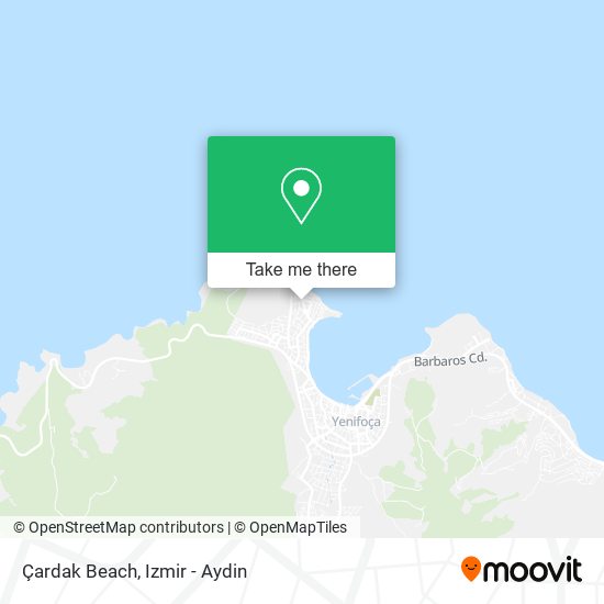 Çardak Beach map