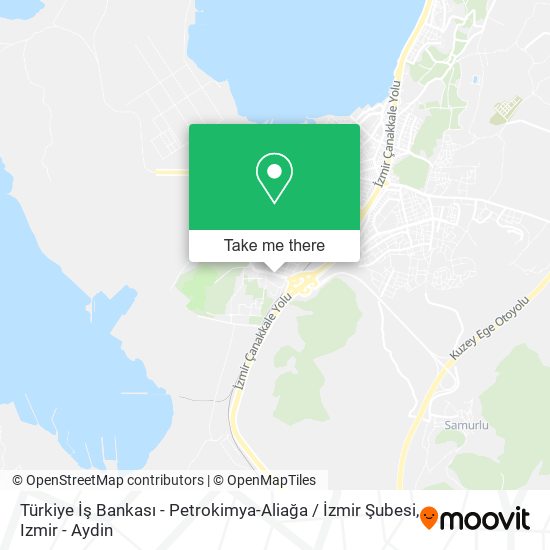 Türkiye İş Bankası - Petrokimya-Aliağa / İzmir Şubesi map