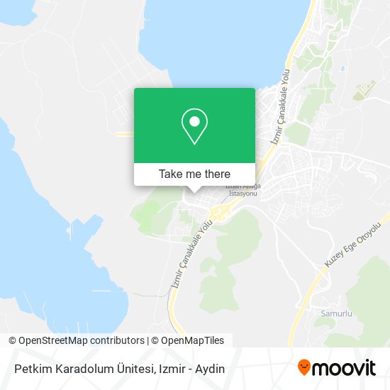 Petkim Karadolum Ünitesi map