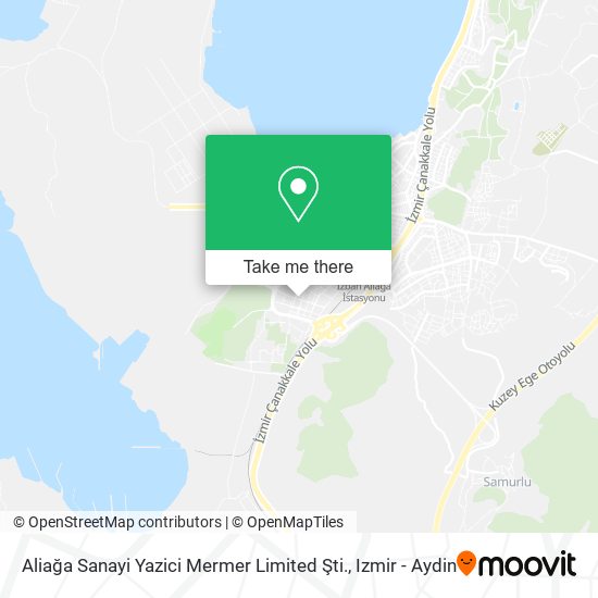Aliağa Sanayi Yazici Mermer Limited Şti. map