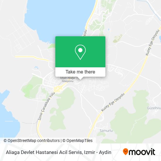 Aliaga Devlet Hastanesi Acil Servis map