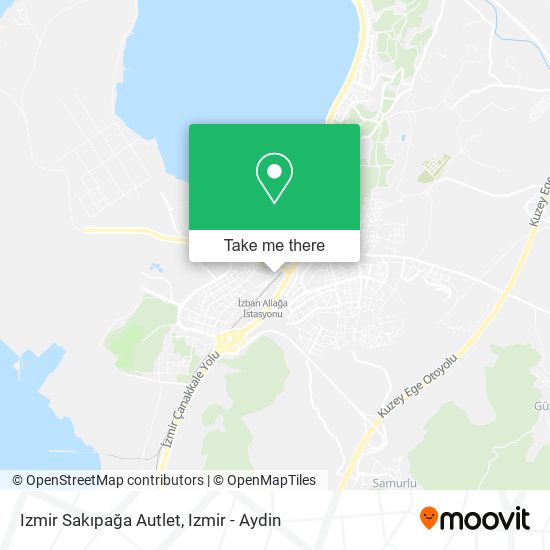 Izmir Sakıpağa Autlet map