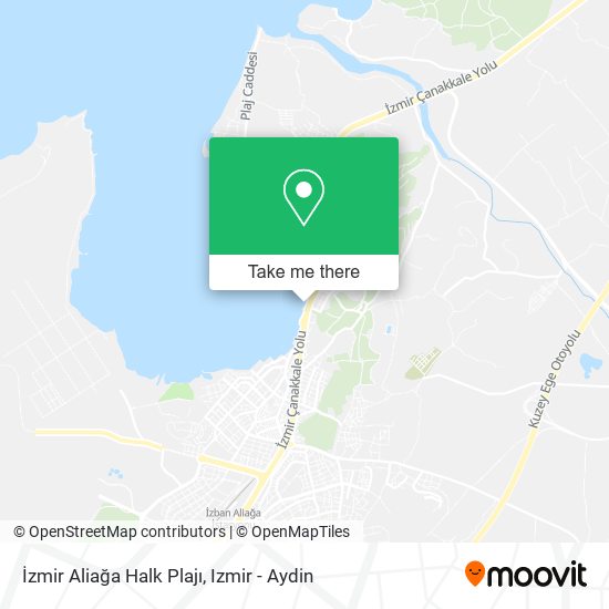 İzmir Aliağa Halk Plajı map