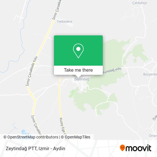 Zeytindağ PTT map