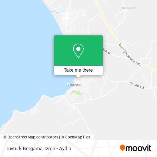 Tuvturk Bergama map