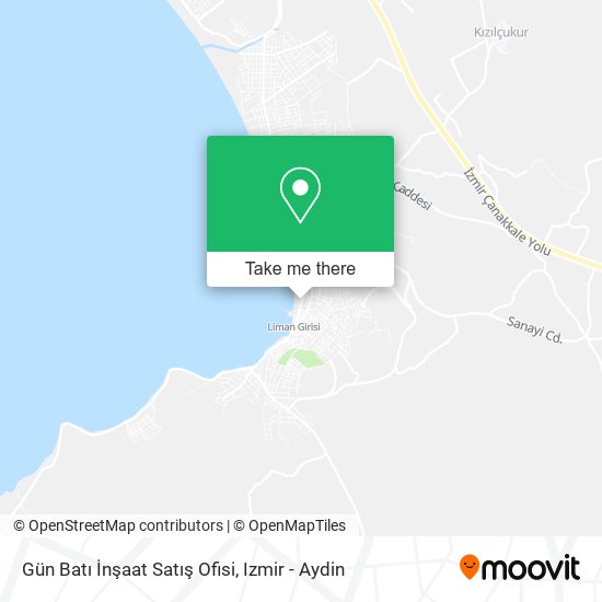 Gün Batı İnşaat Satış Ofisi map