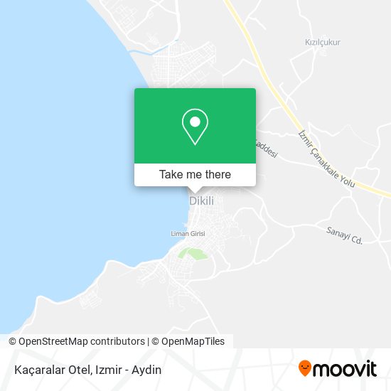 Kaçaralar Otel map