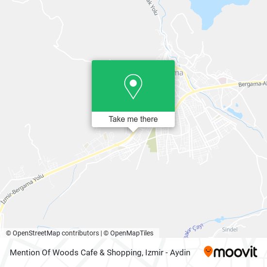 Mention Of Woods Cafe & Shopping map