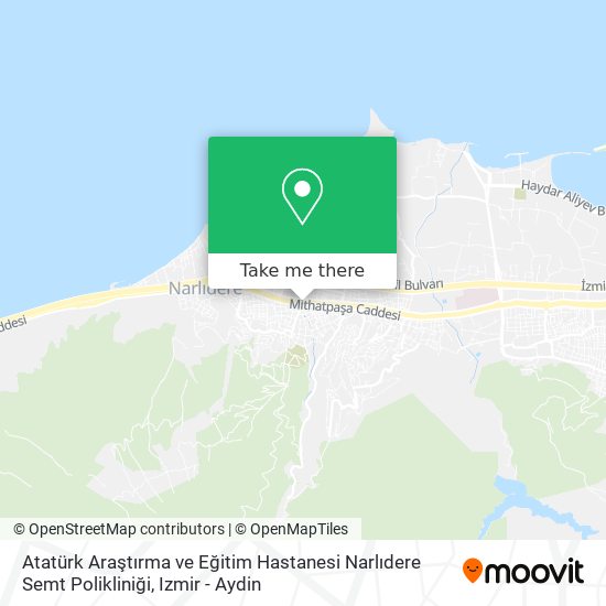 Atatürk Araştırma ve Eğitim Hastanesi Narlıdere Semt Polikliniği map