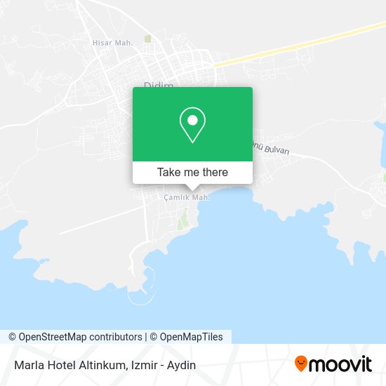 Marla Hotel Altinkum map