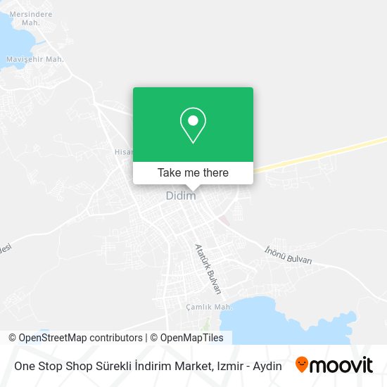 One Stop Shop Sürekli İndirim Market map