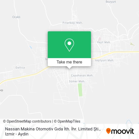 Nassan Makina Otomotiv Gıda İth. İhr. Limited Şti. map