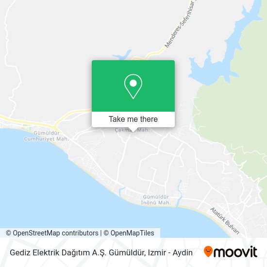 Gediz Elektrik Dağıtım A.Ş. Gümüldür map