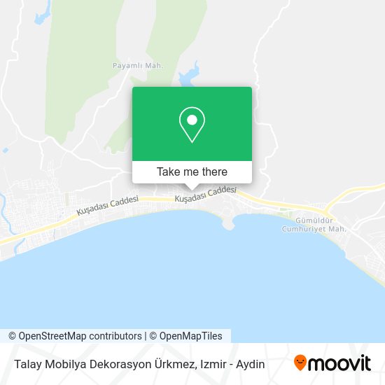 Talay Mobilya Dekorasyon Ürkmez map