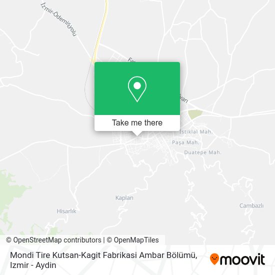 Mondi Tire Kutsan-Kagit Fabrikasi Ambar Bölümü map