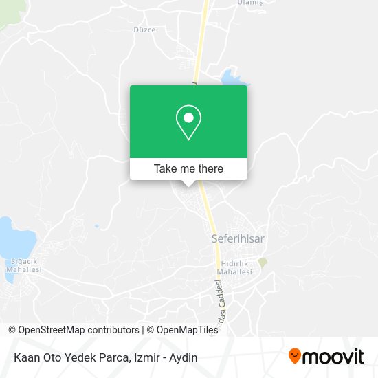 Kaan Oto Yedek Parca map