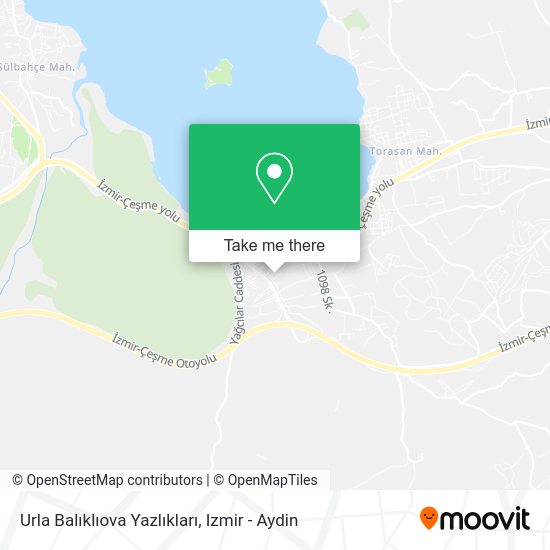 Urla Balıklıova Yazlıkları map