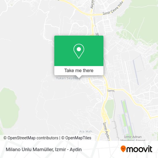 Milano Unlu Mamüller map