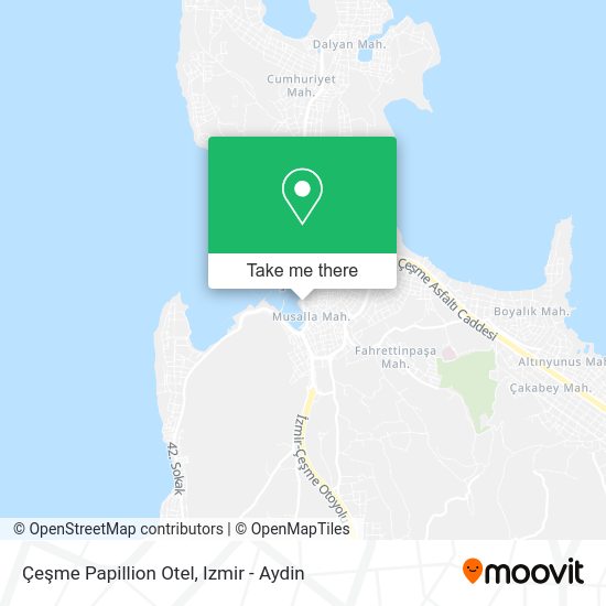 Çeşme Papillion Otel map