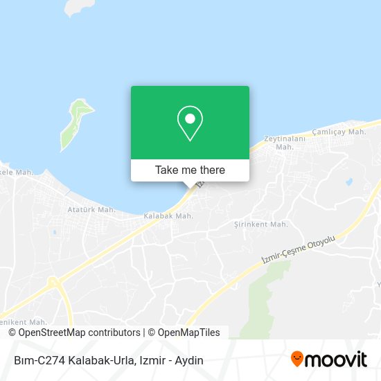 Bım-C274 Kalabak-Urla map
