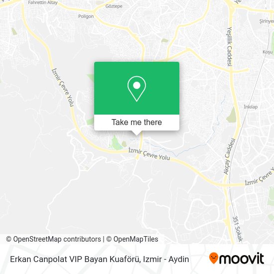 Erkan Canpolat VIP Bayan Kuaförü map