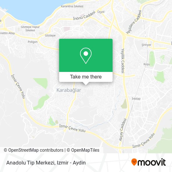 Anadolu Tip Merkezi map