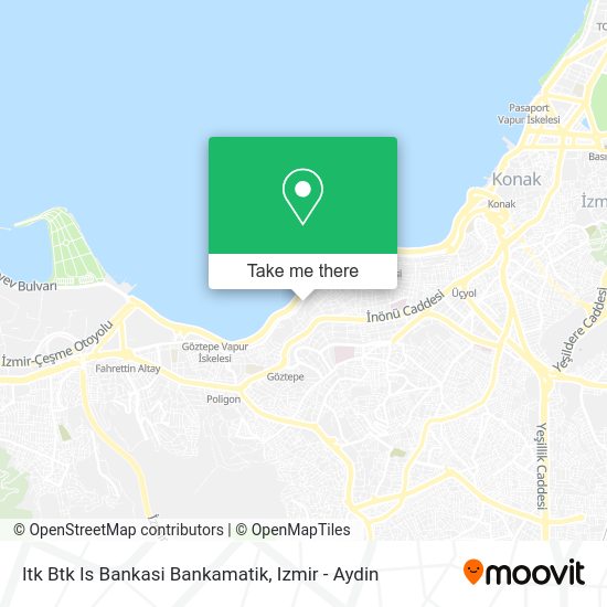 Itk Btk Is Bankasi Bankamatik map