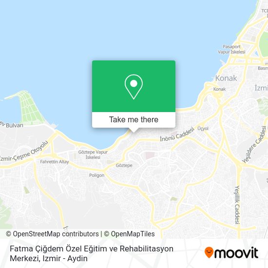 Fatma Çiğdem Özel Eğitim ve Rehabilitasyon Merkezi map