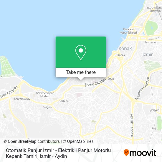Otomatik Panjur İzmir - Elektrikli Panjur Motorlu Kepenk Tamiri map