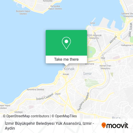 İzmir Büyükşehir Belediyesi Yük Asansörü map
