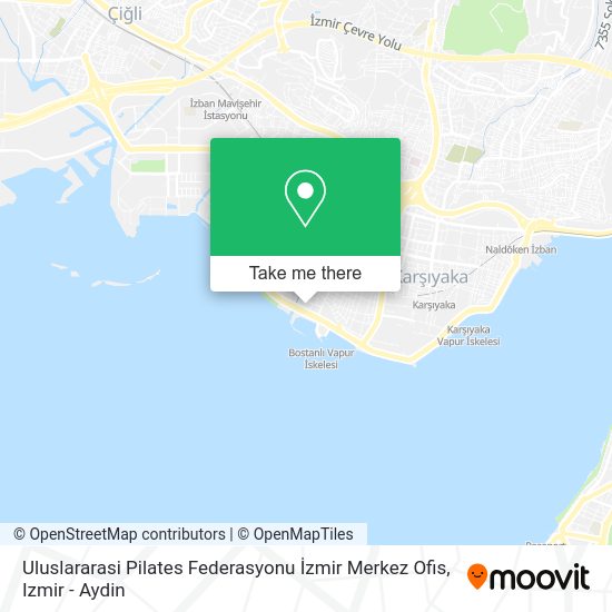 Uluslararasi Pilates Federasyonu İzmir Merkez Ofis map