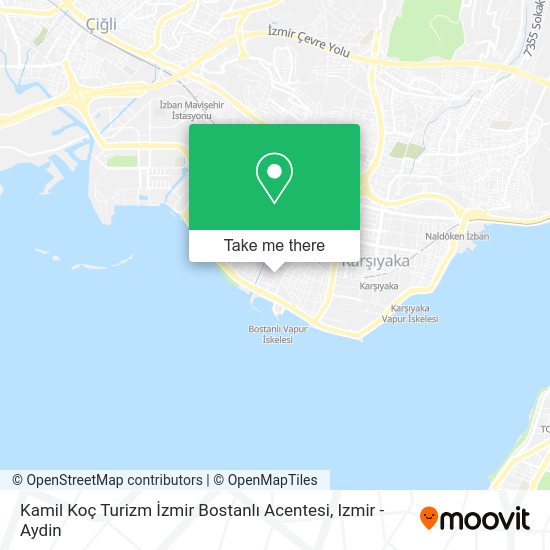 Kamil Koç Turizm İzmir Bostanlı Acentesi map