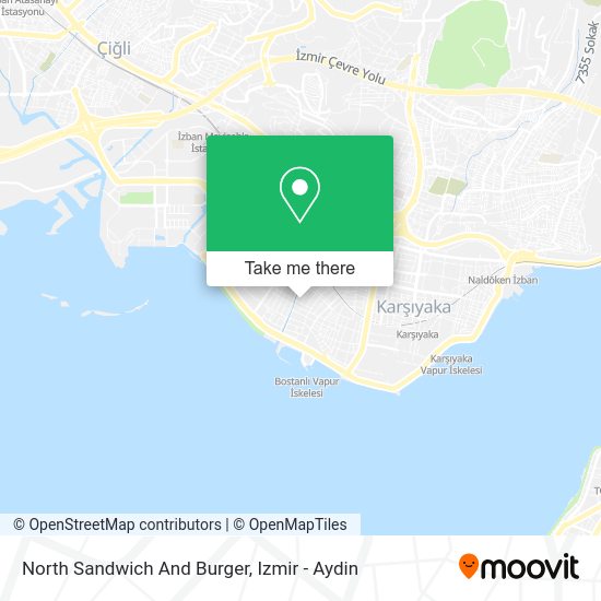 North Sandwich And Burger map
