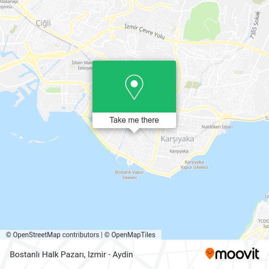 Bostanlı Halk Pazarı map