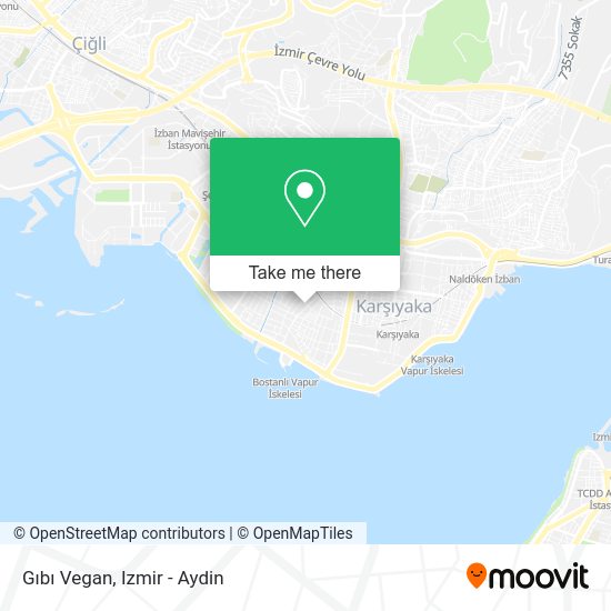 Gıbı Vegan map