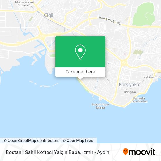 Bostanlı Sahil Köfteci Yalçın Baba map