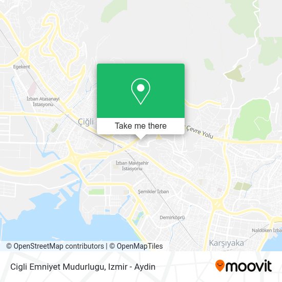 Cigli Emniyet Mudurlugu map