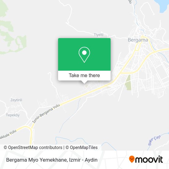 Bergama Myo Yemekhane map